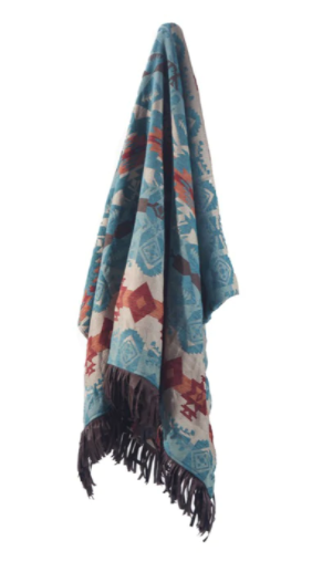 Carstens Turquoise Chamarro Throw