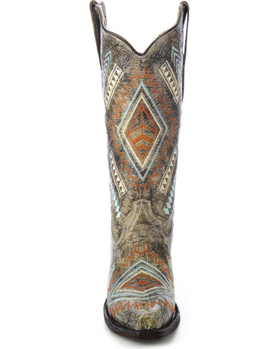 Corral Women's Diamond Embroidered Western Boot