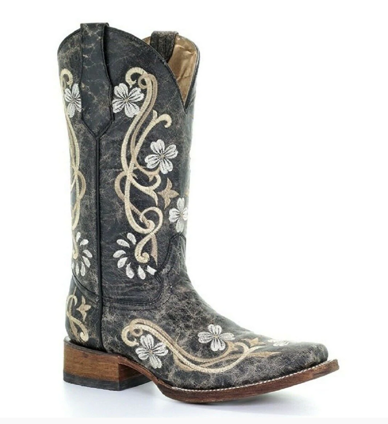 Circle G by Corral Women's Floral Embroidered Boots