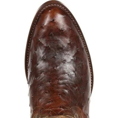 Durango Men's Exotic Full Quill Oiled Saddle Western Boot