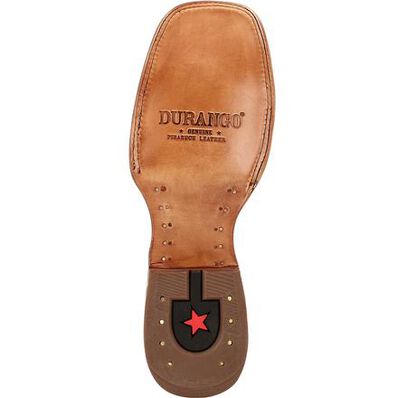 Durango Men's Exotic Pirarucu Matte Black Western Boot