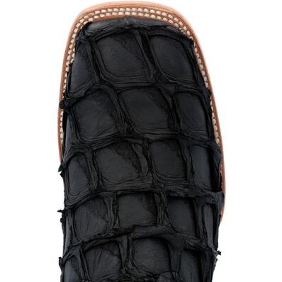 Durango Men's Exotic Pirarucu Matte Black Western Boot
