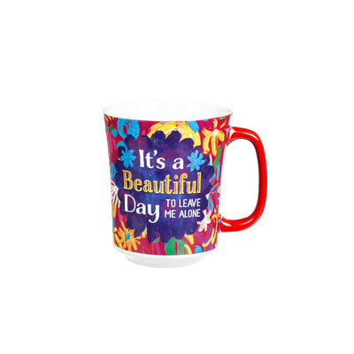 Evergreen Ceramic Cup - Leave Me Alone