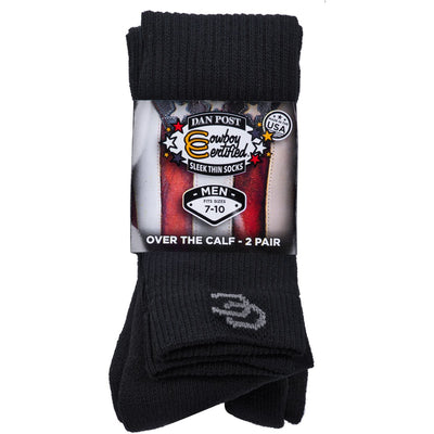 Dan Post Men's Cowboy Certified Boot Sock - 2 Pack