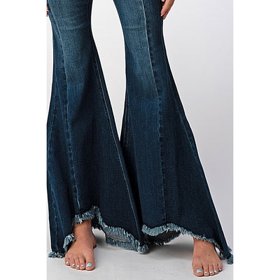 Grace of LA Women's High Waisted Flare Jeans