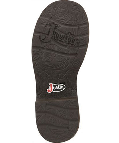 Justin Girl's Glitzi Brown Cactus Print Western Boot