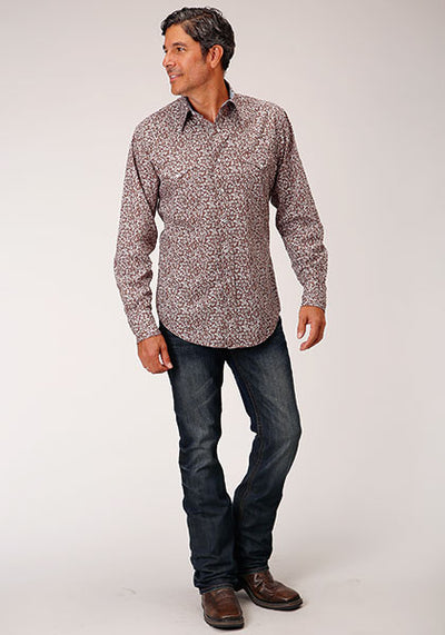 Roper Men's Frontier Floral Print Shirt