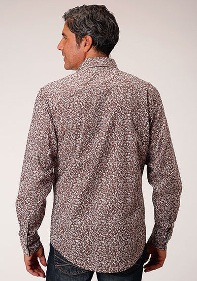 Roper Men's Frontier Floral Print Shirt