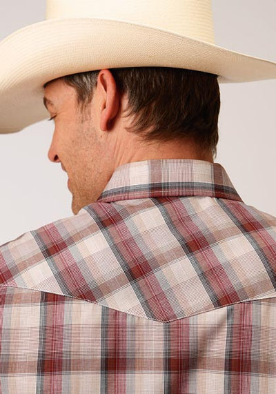 Roper Men's Brown Plaid Western Shirt