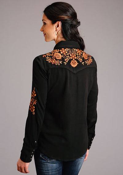 Stetson Women's Rayon Embroidered Western Shirt