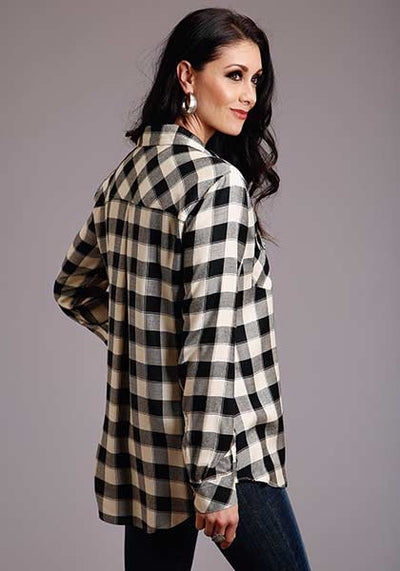 Stetson Women's Buffalo Plaid Blouse