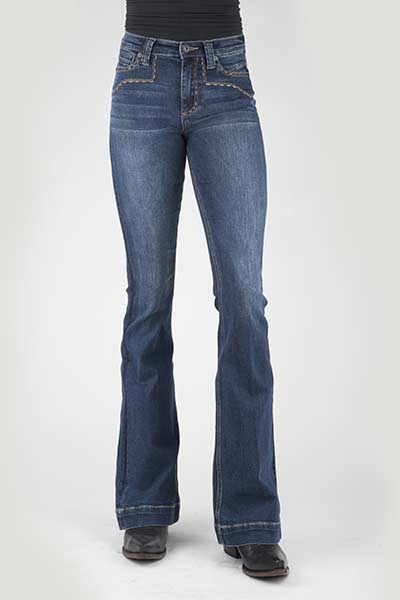 Stetson Women's High Rise Flare Jean