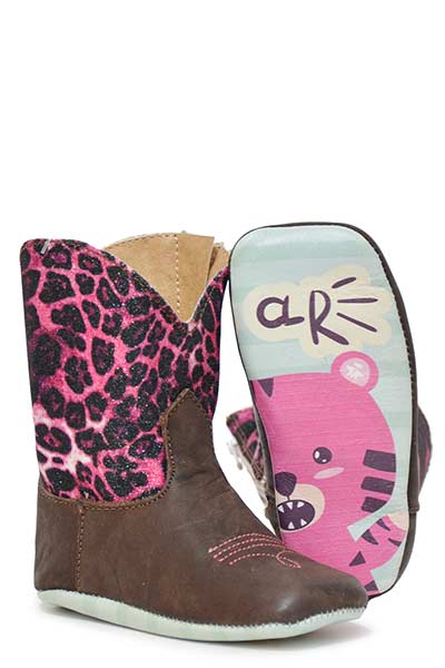 Tin Haul Infants Purrrfect Glitter Soft Sole Boot