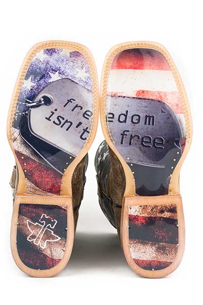 Tin Haul Men's "Freedom" Square Toe Western Boot