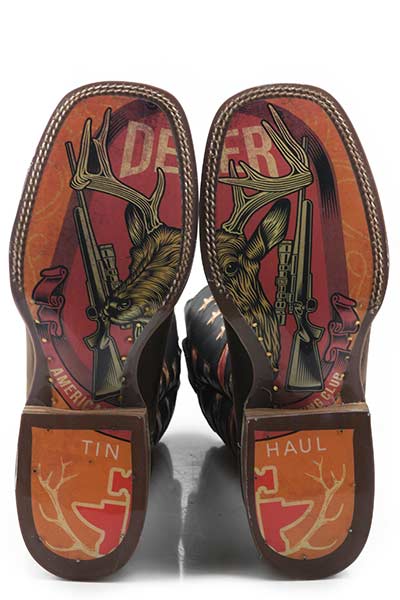 Tin Haul Men's Open Season Deer Hunter Sole Western Boot
