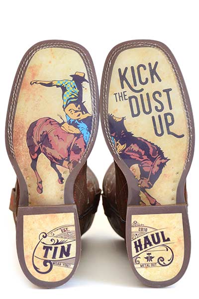 Tin Haul Men's Kick The Dust Up Sole Western Boot