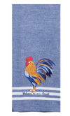 Kay Dee Designs - Blue Rooster Embroidered Tea Towel