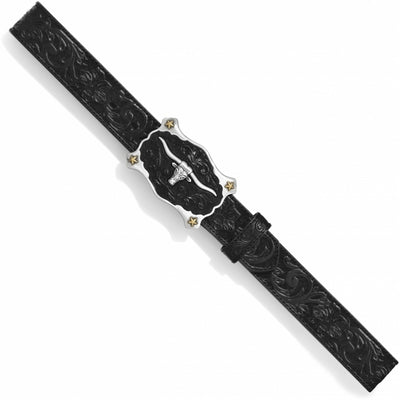 Men's Classic Longhorn Belt - Black