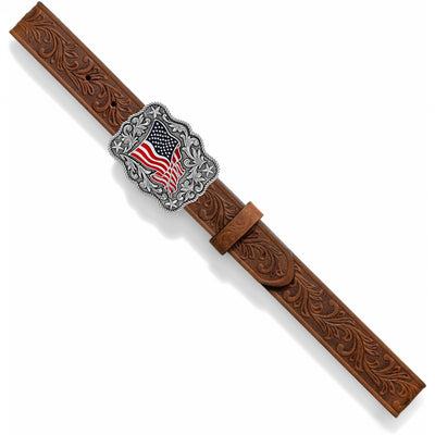 Kid's American Pride Belt - Brown