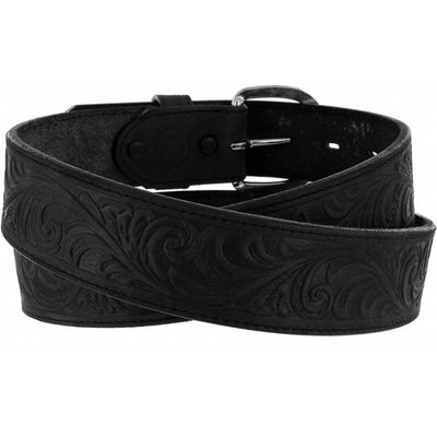 Men's Western Scroll Tooled Belt