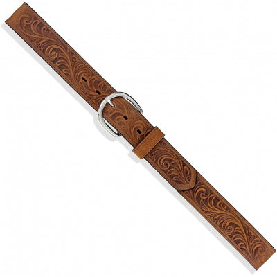 Men's Western Scroll Tooled Belt