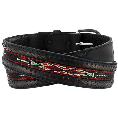 Men's Laced Edge Horse Hair Ribbon Belt