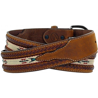 Men's Laced Edge Horse Hair Ribbon Belt