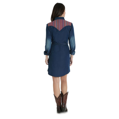 Wrangler Women's Long Sleeve Denim Dress