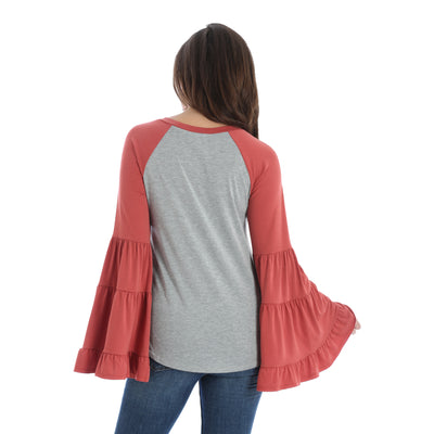 Wrangler Women's Long Sleeve Fashion Top
