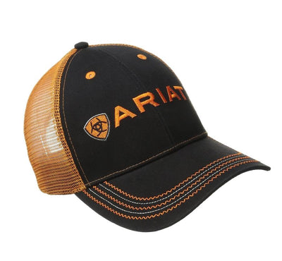 Ariat Orange Logo Ball Cap