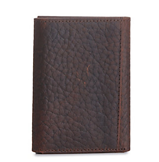 Ariat Men's Embossed Shield Logo Trifold Wallet