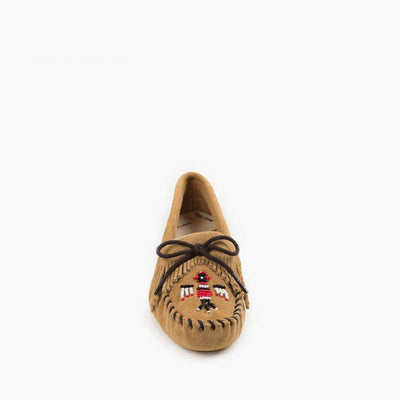 Minnetonka Moccasin Thunderbird Softsole - Tan