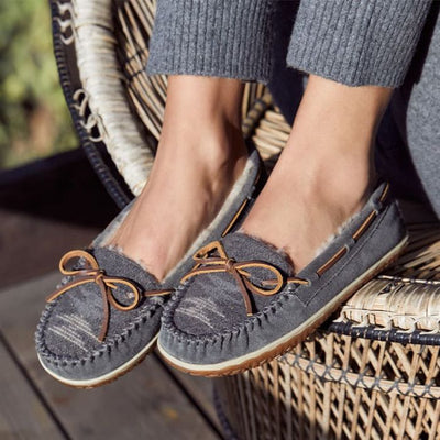 Minnetonka Moccasin Women's "Tilia" - Grey