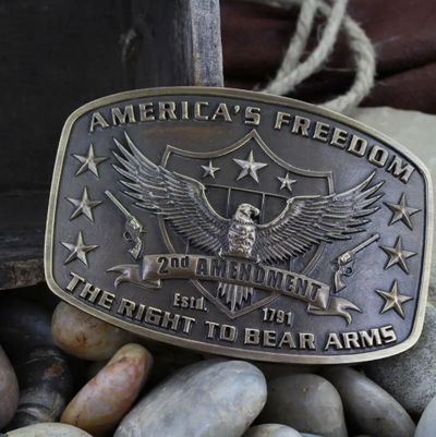 Montana Silversmith 2nd Amendment Heritage Attitude Buckle