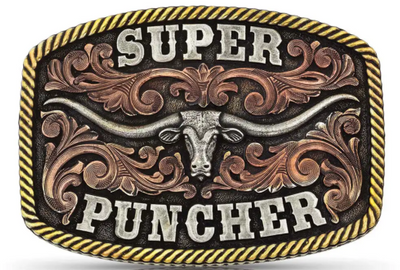 Montana Silversmith Dale Brisby Super Puncher Longhorn Buckle