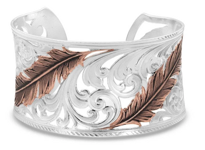 Montana Silversmith Heavenly Whispers Feather Cuff Bracelet
