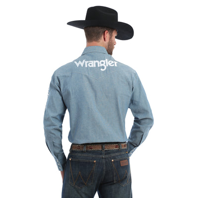 Wrangler Men's Logo Long Sleeve Shirt