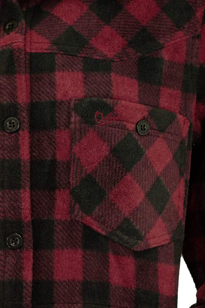 Outback Trading Women's Big Shirt - Wine