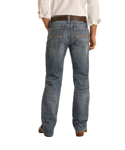 Rock & Roll Denim Men's Relaxed Fit Straight Leg Jean