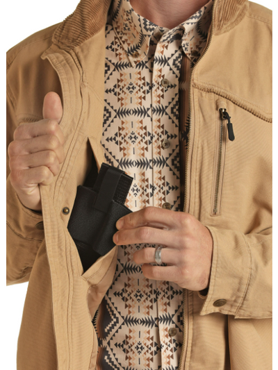 Men's Concealed Carry Cotton Canvas Jacket
