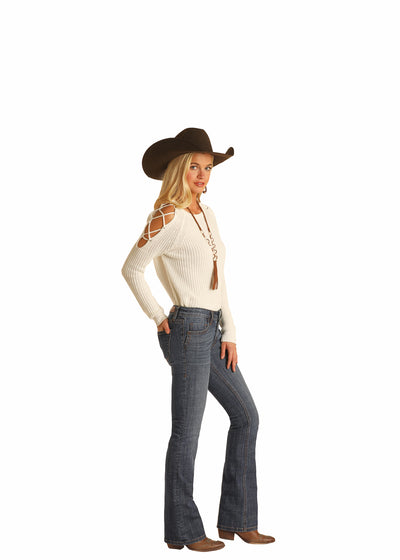 Rock & Roll Cowgirl Women's Mid Rise Jean