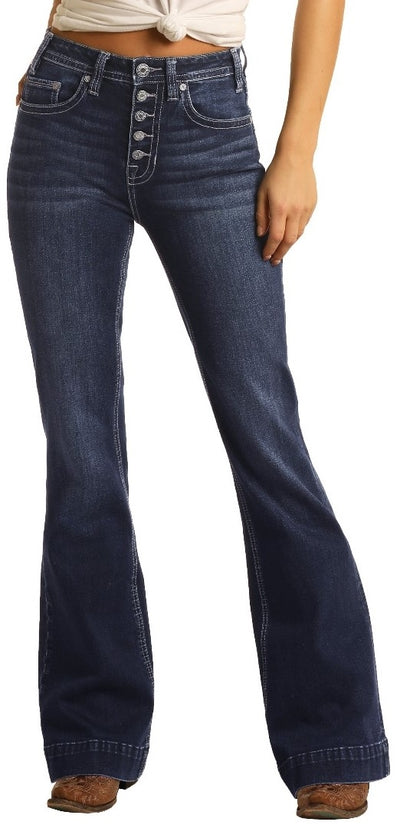 Panhandle Women's High Rise Trouser Extra Stretch Jeans