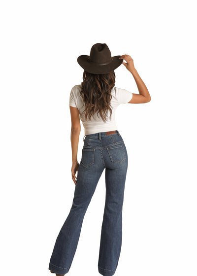 Rock & Roll Cowgirl Women's High Rise Trouser