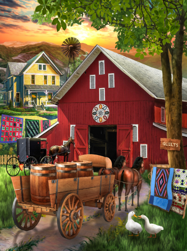 Amish Paradise - 300 Piece Puzzle