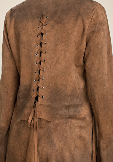 Vocal Apparel Women's Suede Jacket - Camel