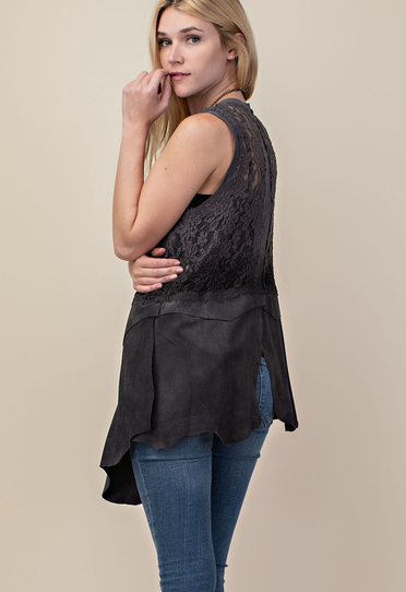 Vocal Apparel Women's Lace Vest