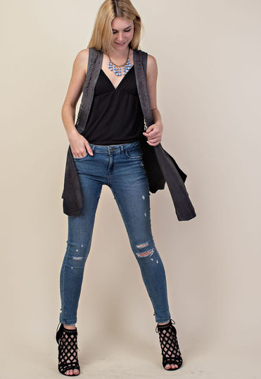 Vocal Apparel Women's Lace Vest