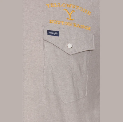 Wrangler Men's Yellowstone Chambray Shirt