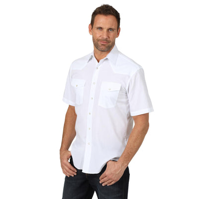 Wrangler Men's Sollid Sport Western Snap Shirt