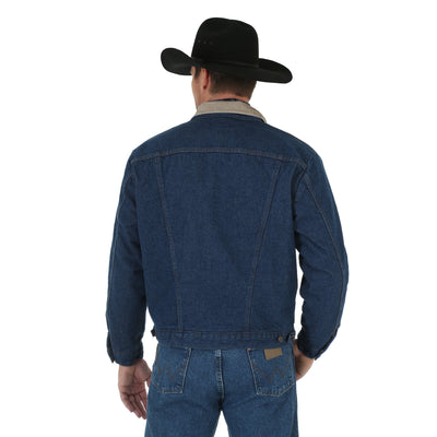 Wrangler Men's Blanket Lined Denim Button Up Jacket